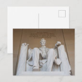 Denkmäler | Memorial Lincoln Postkarte (Vorne/Hinten)