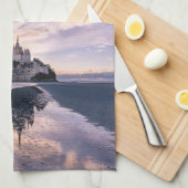 Denkmäler | Mont Saint-Michel, Normandie Frankreic Geschirrtuch (Viertel Falte)