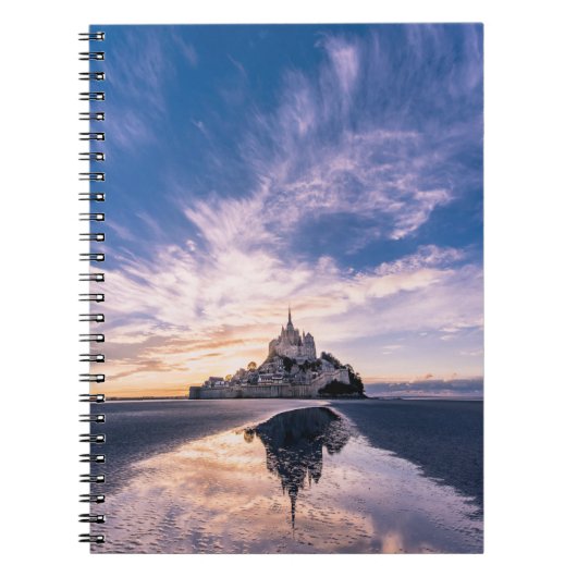 Denkmäler | Mont Saint-Michel, Normandie Frankreic Notizblock (Vorderseite)