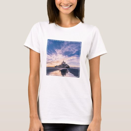 Denkmäler | Mont Saint-Michel, Normandie Frankreic T-Shirt (Vorderseite)
