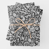 Denkmäler-Muster-Papier Geschenkpapier Set (Beispiel)