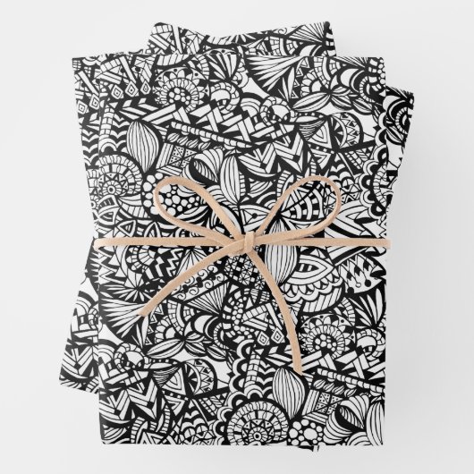 Denkmäler-Muster-Papier Geschenkpapier Set (Beispiel)