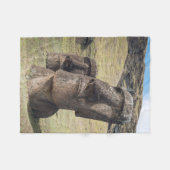 Denkmäler | Osterinsel, Chile Fleecedecke (Vorderseite (Horizontal))