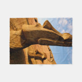 Denkmäler | Osterinsel Fleecedecke (Vorderseite (Horizontal))