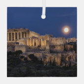 Denkmäler | Parthenon Athen, Griechenland Ornament Aus Glas (Rückseite)