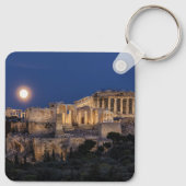 Denkmäler | Parthenon Athen, Griechenland Schlüsselanhänger (Rückseite)