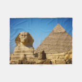 Denkmäler | Sphinx & Pyramide Ägyptens Fleecedecke (Vorderseite (Horizontal))