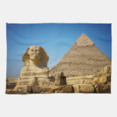 Denkmäler | Sphinx & Pyramide Ägyptens Geschirrtuch (Horizontal)