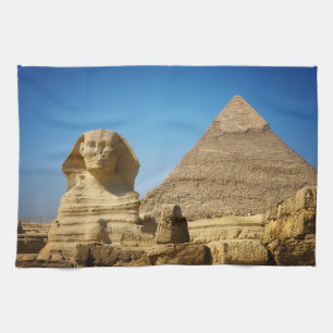 Denkmäler   Sphinx & Pyramide Ägyptens Geschirrtuch