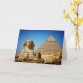 Denkmäler | Sphinx & Pyramide Ägyptens Karte (Gelbe Blume)