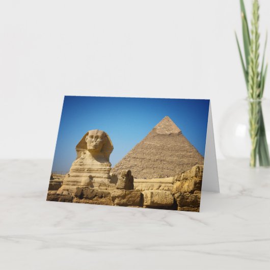 Denkmäler | Sphinx & Pyramide Ägyptens Karte (Vorderseite)