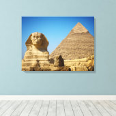 Denkmäler | Sphinx & Pyramide Ägyptens Leinwanddruck (Insitu (Holzboden))