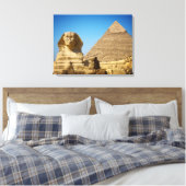 Denkmäler | Sphinx & Pyramide Ägyptens Leinwanddruck (Insitu (Schlafzimmer))