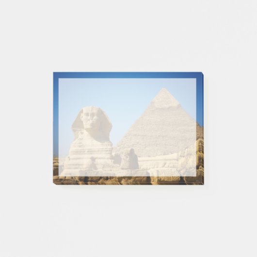 Denkmäler | Sphinx & Pyramide Ägyptens Post-it Klebezettel (Vorderseite)