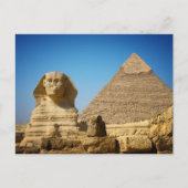 Denkmäler | Sphinx & Pyramide Ägyptens Postkarte (Vorderseite)