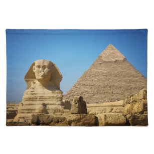 Denkmäler   Sphinx & Pyramide Ägyptens Stofftischset