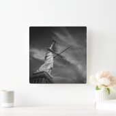 Denkmäler | Statue of Liberty Manhattan NYC Quadratische Wanduhr (Zuhause)