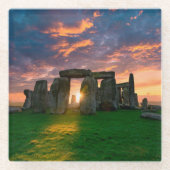Denkmäler | Stonhenge, England Glasuntersetzer (Vorderseite)