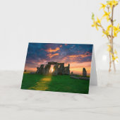 Denkmäler | Stonhenge, England Karte (Gelbe Blume)