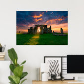 Denkmäler | Stonhenge, England Poster (Heimbüro)