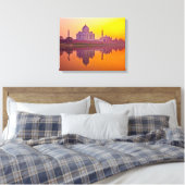 Denkmäler | Taj Mahal bei Sunset Leinwanddruck (Insitu (Schlafzimmer))
