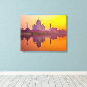 Denkmäler | Taj Mahal bei Sunset Leinwanddruck (Insitu (Holzboden))