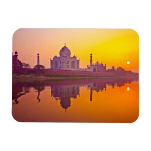 Denkmäler   Taj Mahal bei Sunset Magnet