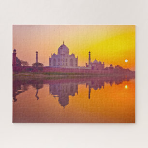 Denkmäler   Taj Mahal bei Sunset Puzzle