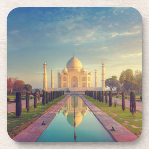 Denkmäler Taj Mahal Colors Getränkeuntersetzer