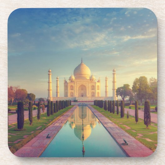 Denkmäler | Taj Mahal Colors Getränkeuntersetzer (Vorderseite)