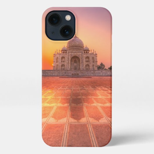Denkmäler | Taj Mahal, Indien bei Sunset iPhone Hülle (Rückseite)