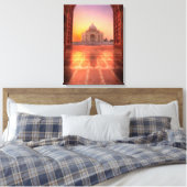 Denkmäler | Taj Mahal, Indien bei Sunset Leinwanddruck (Insitu (Schlafzimmer))