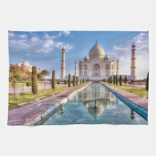 Denkmäler Taj Mahal Sunrise Geschirrtuch (Horizontal)