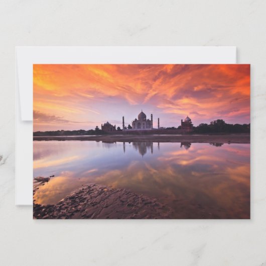 Denkmäler | Taj Mahal Sunset Dankeskarte (Vorderseite)