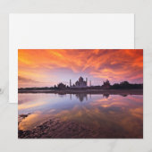 Denkmäler | Taj Mahal Sunset Dankeskarte (Vorne/Hinten)