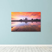 Denkmäler | Taj Mahal Sunset Leinwanddruck (Insitu (Holzboden))