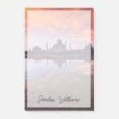 Denkmäler | Taj Mahal Sunset Post-it Klebezettel (Vorderseite)