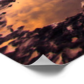 Denkmäler | Taj Mahal Sunset Poster (Ecke)