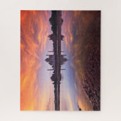 Denkmäler | Taj Mahal Sunset Puzzle (Vertikal)