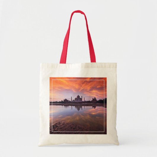 Denkmäler | Taj Mahal Sunset Tragetasche (Vorne)