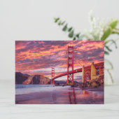 Denkmäler | The Golden Gate San Francisco, CA Dankeskarte (Stehend Vorderseite)