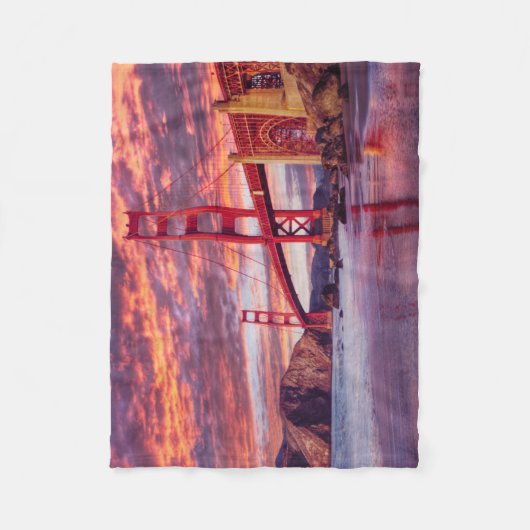 Denkmäler | The Golden Gate San Francisco, CA Fleecedecke (Vorderseite)