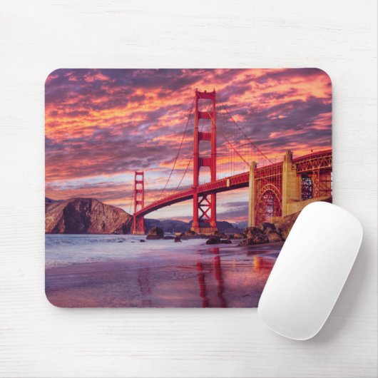 Denkmäler | The Golden Gate San Francisco, CA Mousepad (Mit Mouse)