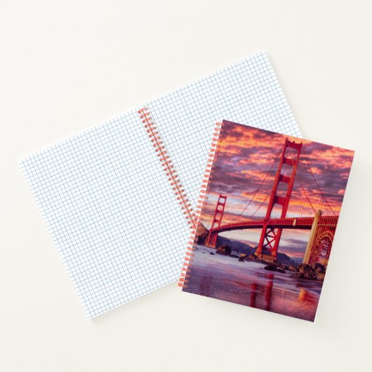 Denkmäler | The Golden Gate San Francisco, CA Notizblock (Innenseite)