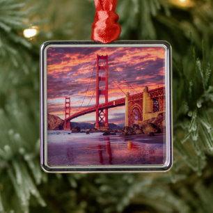 Denkmäler The Golden Gate San Francisco, CA Ornament Aus Metall