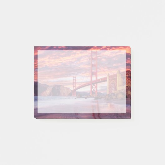 Denkmäler | The Golden Gate San Francisco, CA Post-it Klebezettel (Vorderseite)