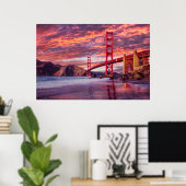 Denkmäler | The Golden Gate San Francisco, CA Poster (Heimbüro)