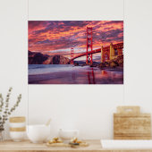 Denkmäler | The Golden Gate San Francisco, CA Poster (Küche)