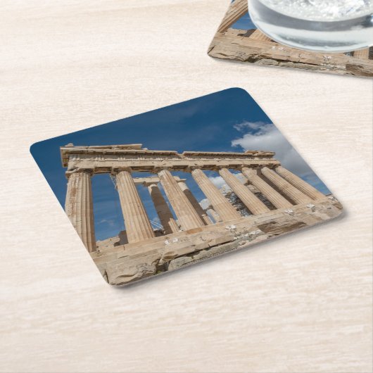 Denkmäler | The Parthenon, Griechenland Rechteckiger Pappuntersetzer (angewinkelt)