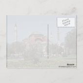 Denkmäler von Istanbul Postkarte (Rückseite)